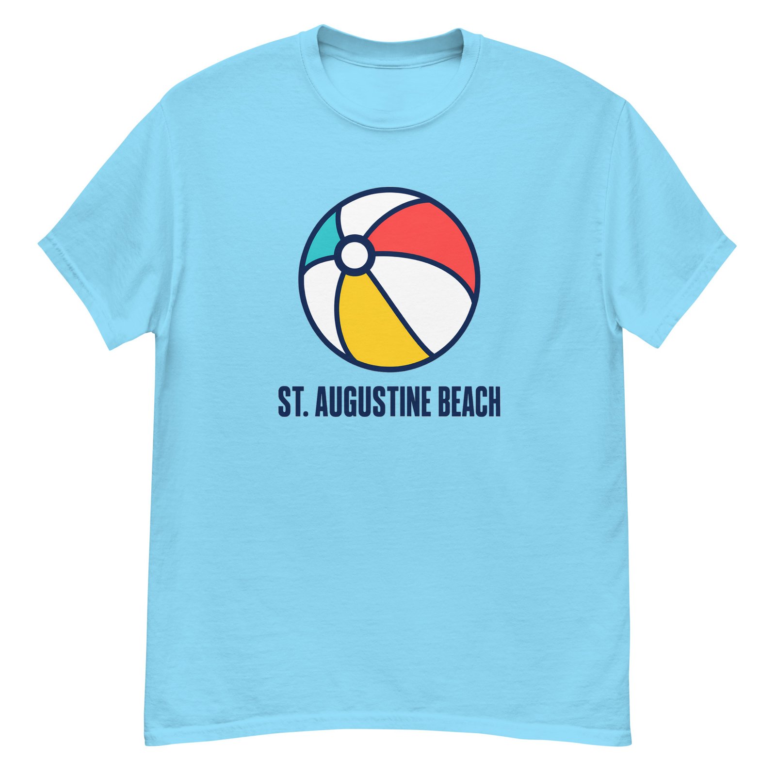 St. Augustine Beach Ball Unisex classic tee - Image 4