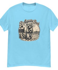 Raccoon St. Augustine Beach Unisex classic tee - Image 7
