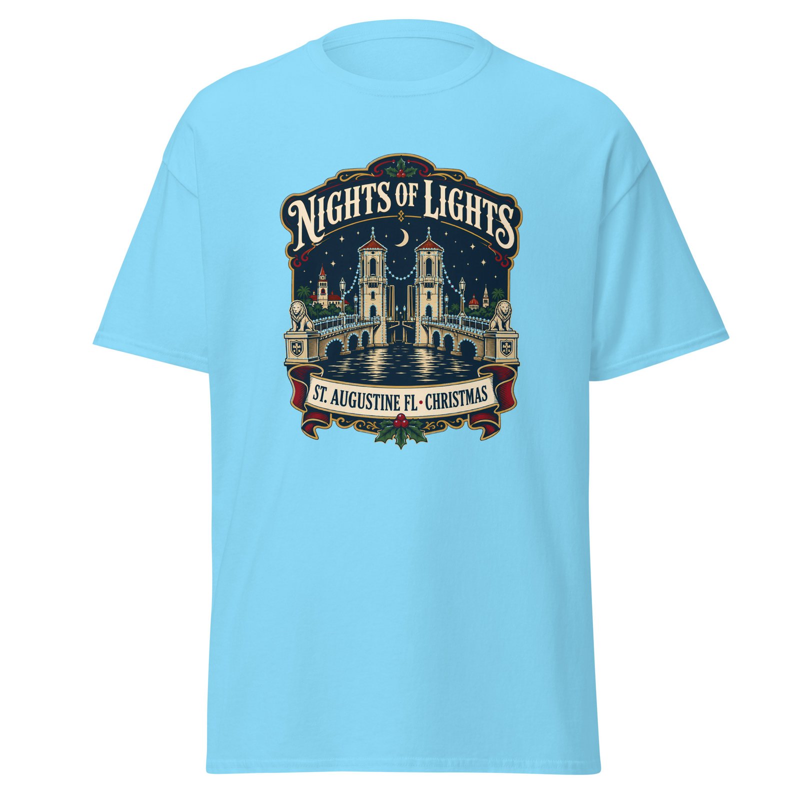 Nights of Lights St. Augustine Christmas Unisex classic tee - Image 4
