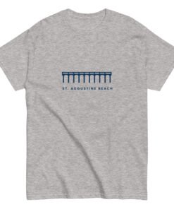 St. Augustine Beach Pier Line Unisex tee - Image 3