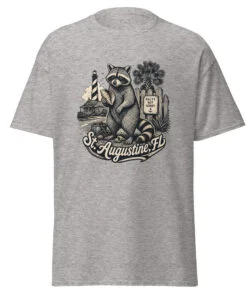 Alternative view of Raccoon St. Augustine FL Unisex classic tee