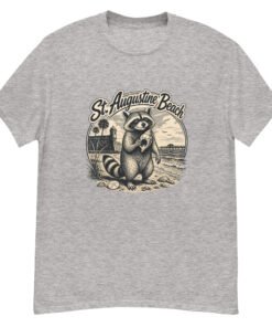 Raccoon St. Augustine Beach Unisex classic tee - Image 5