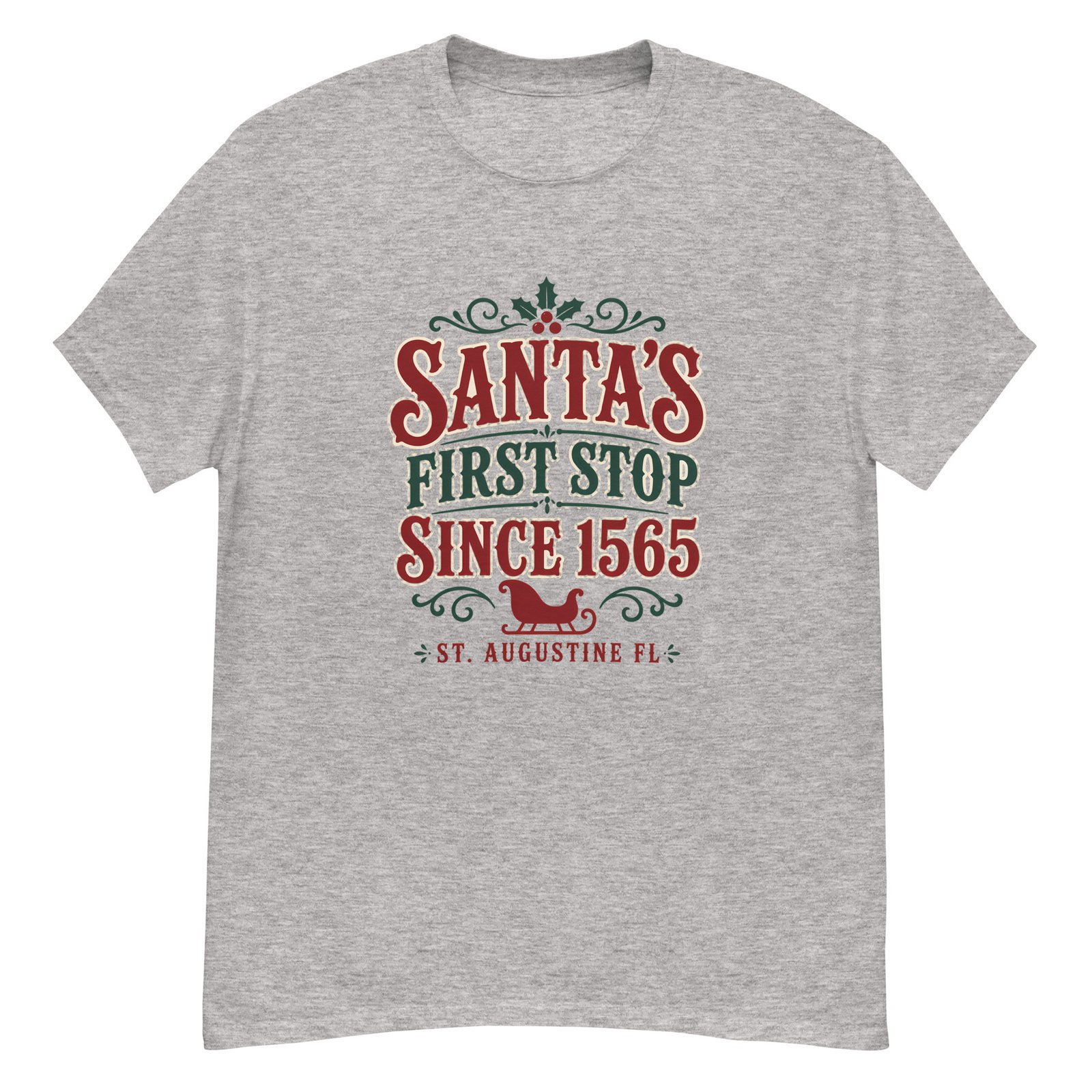 Santa's First Stop St. Augustine Unisex classic tee