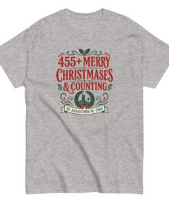 455+ Merry Christmases St. Augustine Unisex classic tee - Image 8
