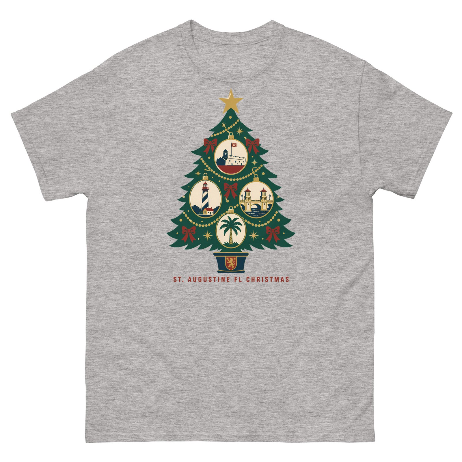 St. Augustine Christmas Tree Unisex classic tee - Image 3