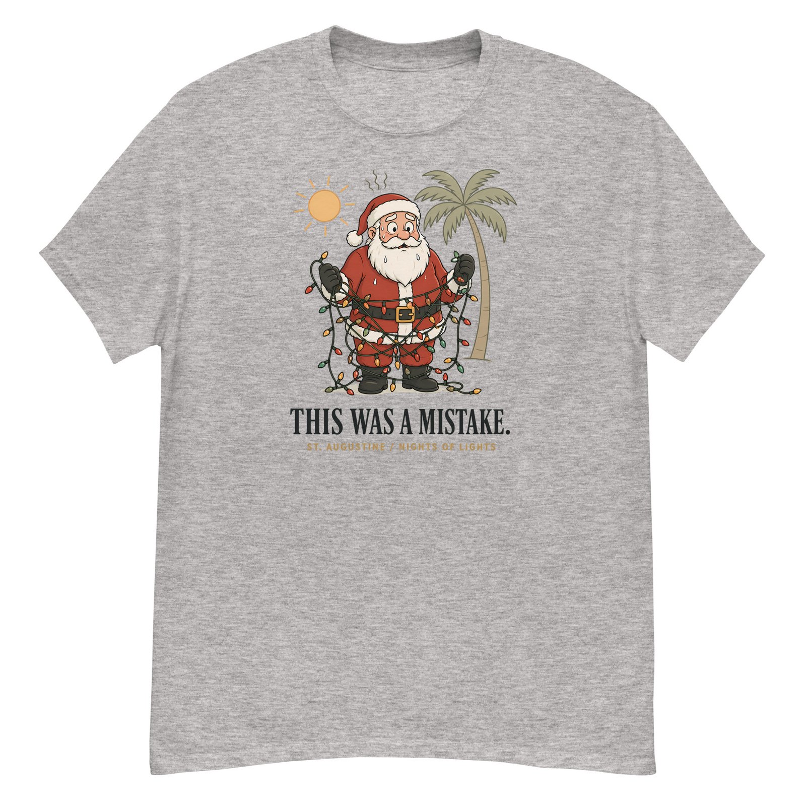 Santa Mistake Nights of Lights Unisex classic tee - Image 4