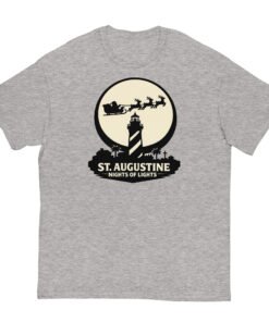 Lighthouse Santa Flying Unisex classic tee - Image 3