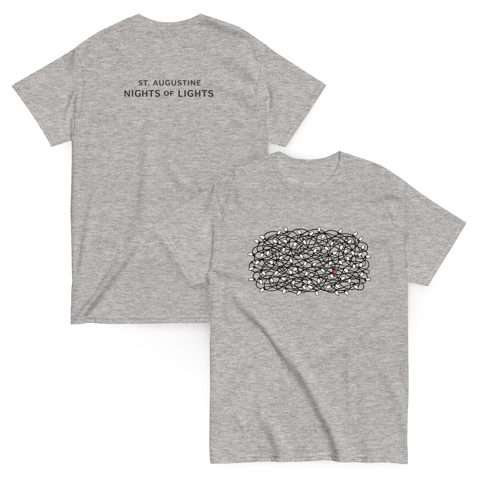 St. Augustine Nights of Lights Tangle Unisex classic tee - Image 4