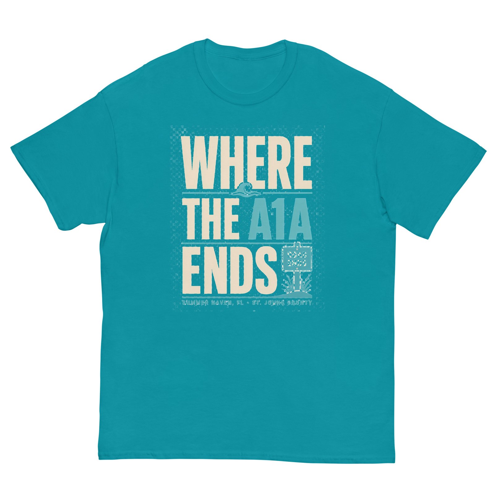 Summer Haven Where A1A Ends Unisex tee