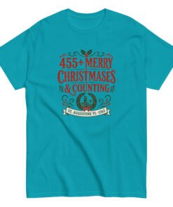 455+ Merry Christmases St. Augustine Unisex classic tee - Image 7