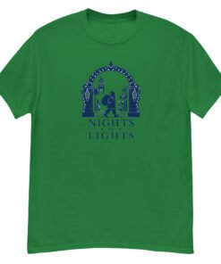 Alternative view of Nights of Lights Santa Walking Unisex tee