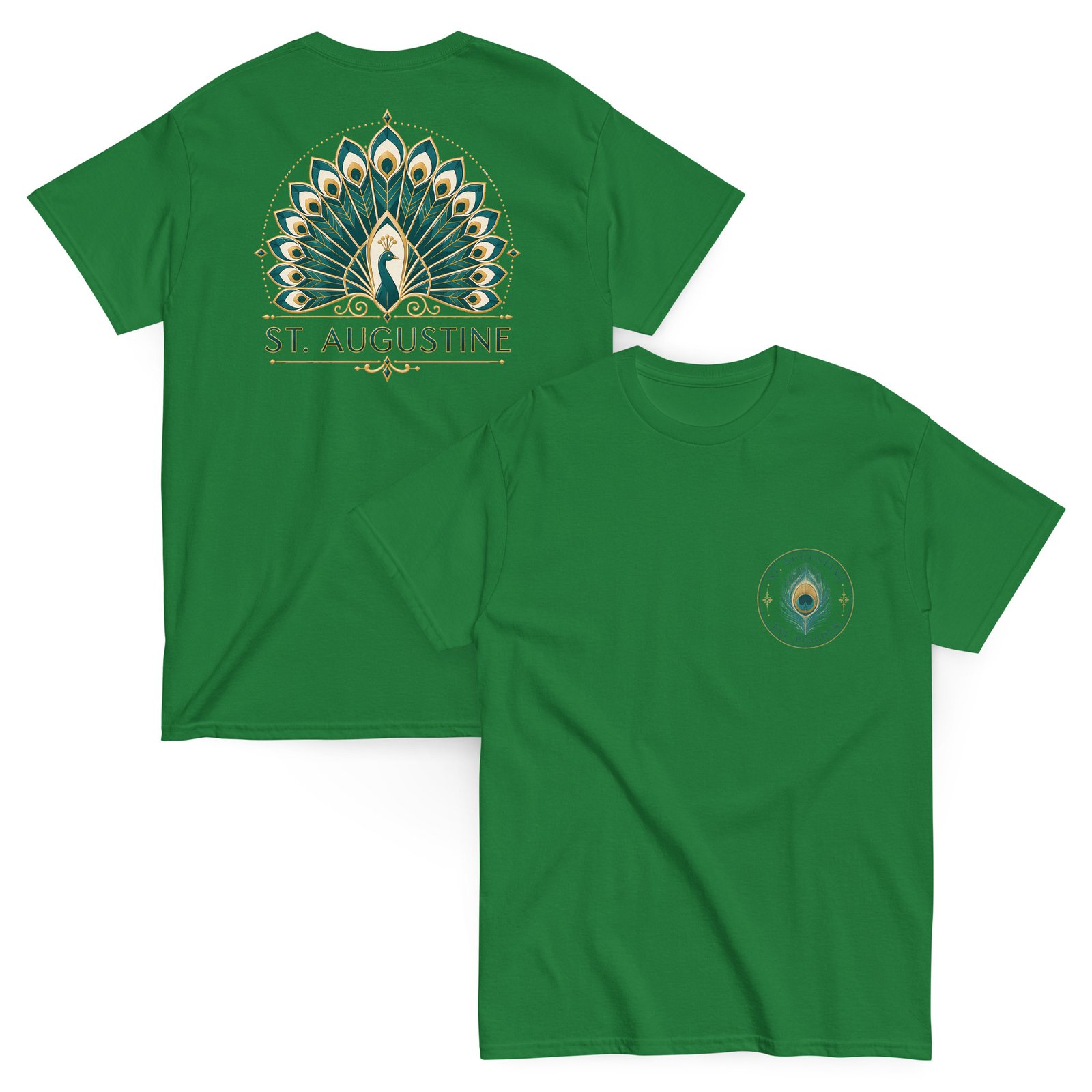 St. Augustine Est. Peacock Unisex classic tee - Image 4