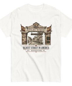 Aviles Street Oldest in America Unisex T-Shirt - Image 9