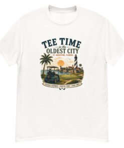 Tee TIme in the Oldest City Unisex tee - Image 10