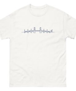 Bridge of Lions Lineart Unisex tee - Image 10