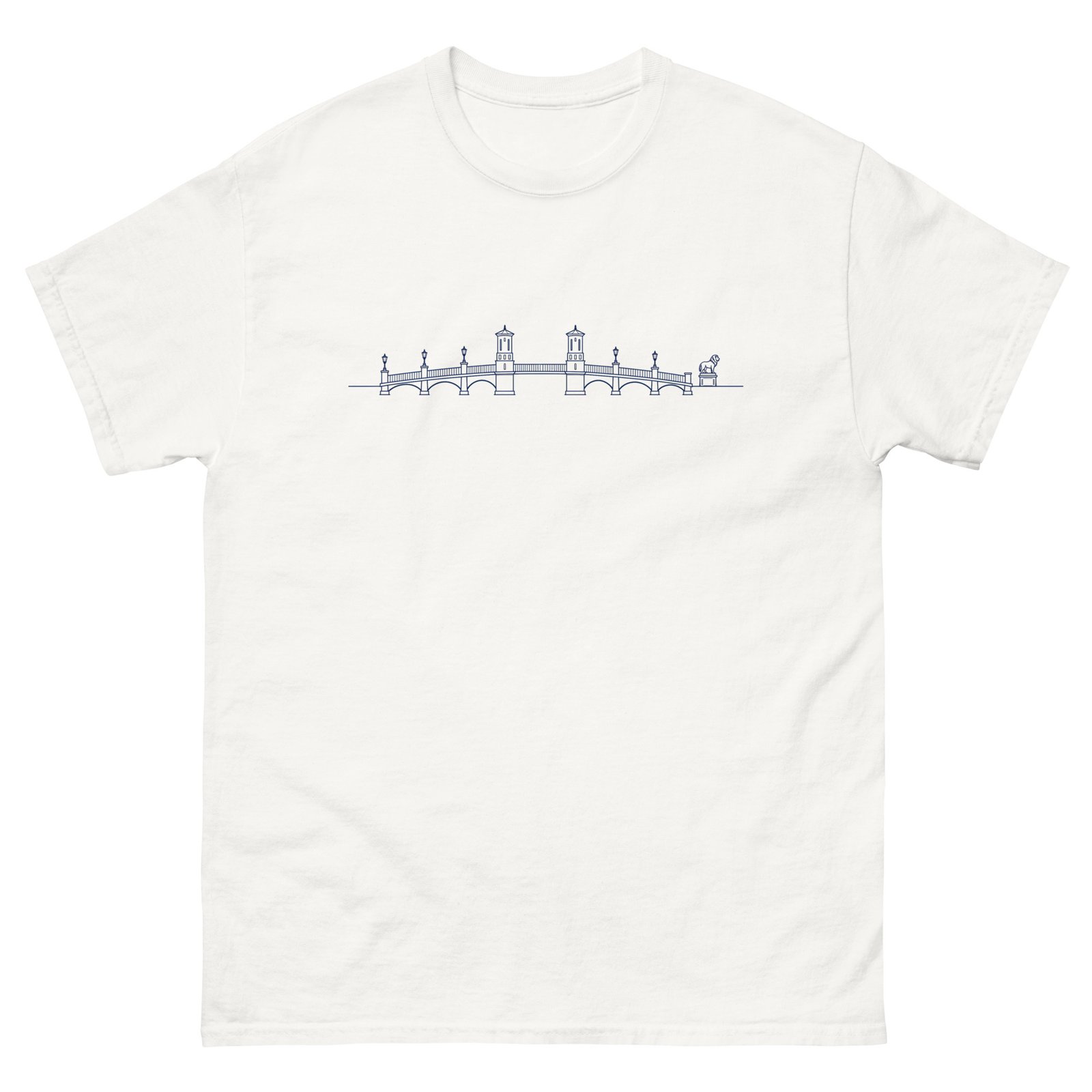 Bridge of Lions Lineart Unisex tee - Image 10