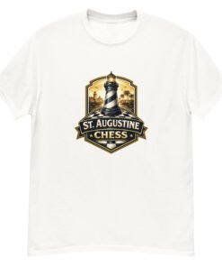 St. Augustine Chess Lighthouse Rook Unisex tee - Image 12