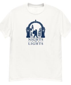 Nights of Lights Santa Walking Unisex tee - Image 11