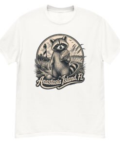Raccoon Anastasia Island Unisex classic tee - Image 9