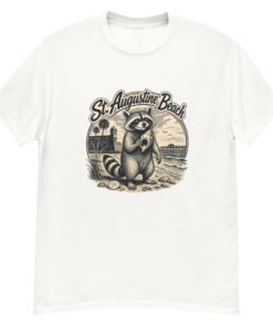 Raccoon St. Augustine Beach Unisex classic tee - Image 13