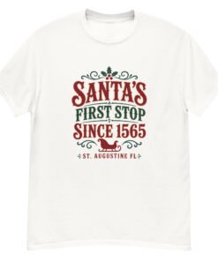 Santa's First Stop St. Augustine Unisex classic tee - Image 8