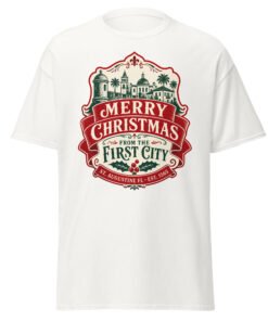 Merry Christmas First City Unisex classic tee - Image 7