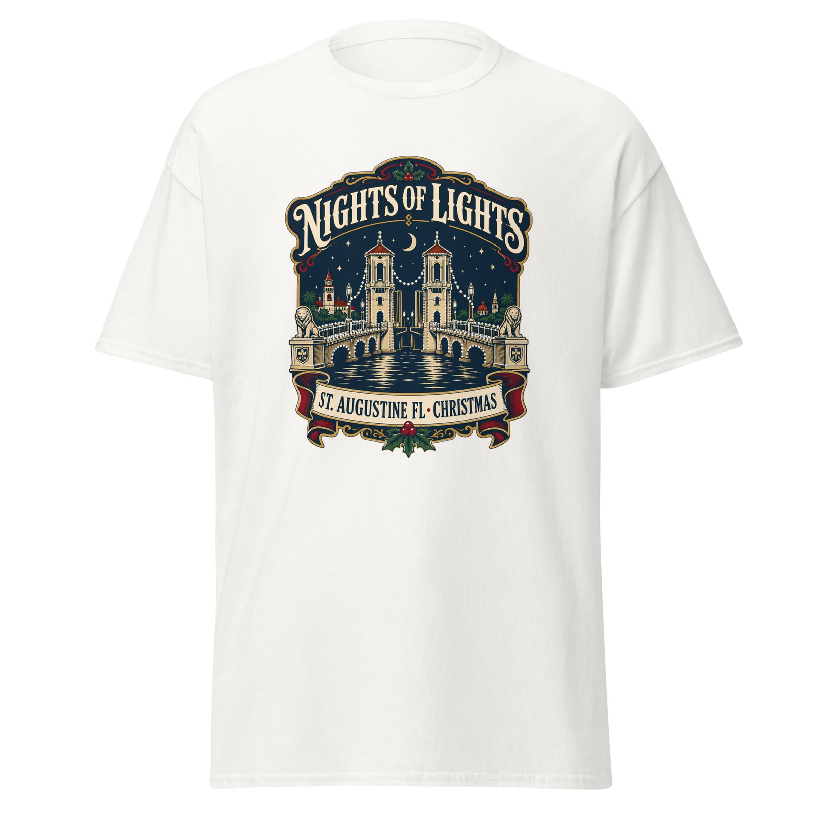 Nights of Lights St. Augustine Christmas Unisex classic tee - Image 11