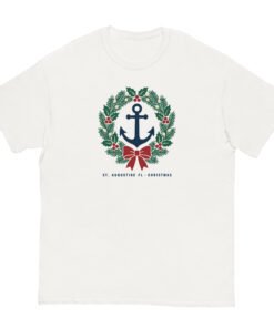 St. Augustine Wreath Anchor Christman Unisex classic tee