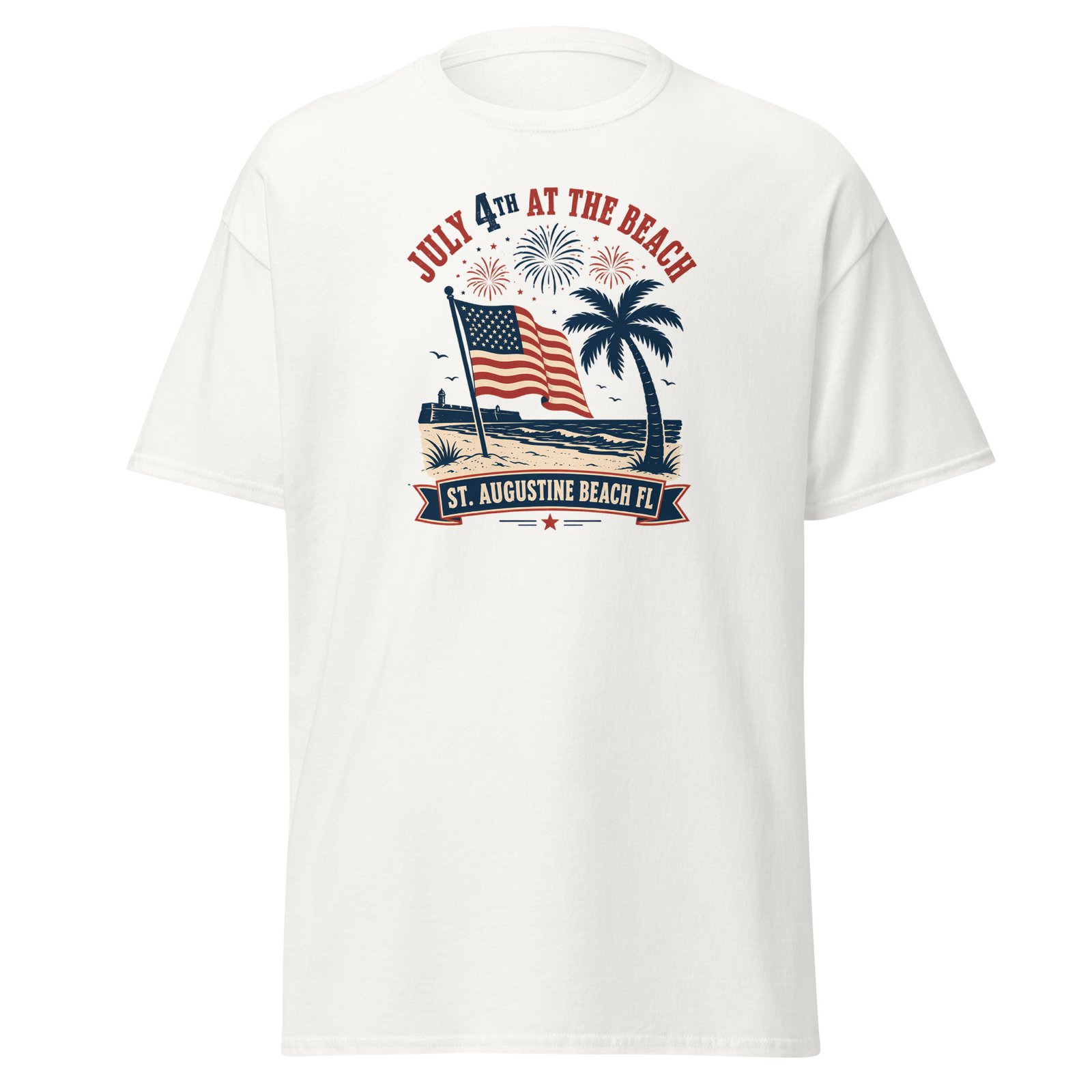 July 4th at the Beach Unisex classic tee