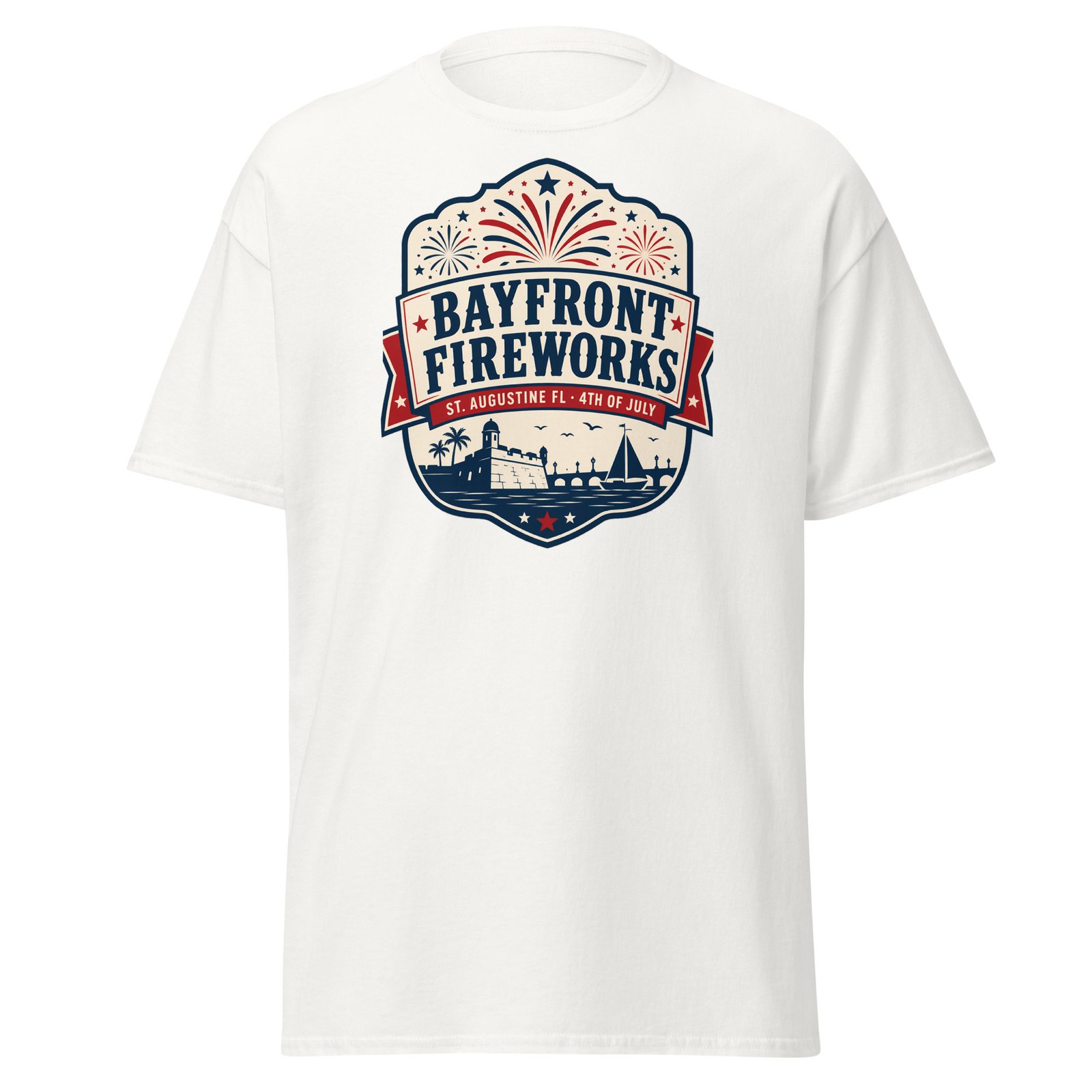 Bayfront Fireworks St. Augustine Unisex classic tee - Image 7