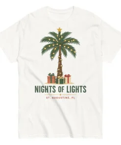 Nights of Lights Clear Palm Presents Unisex classic tee