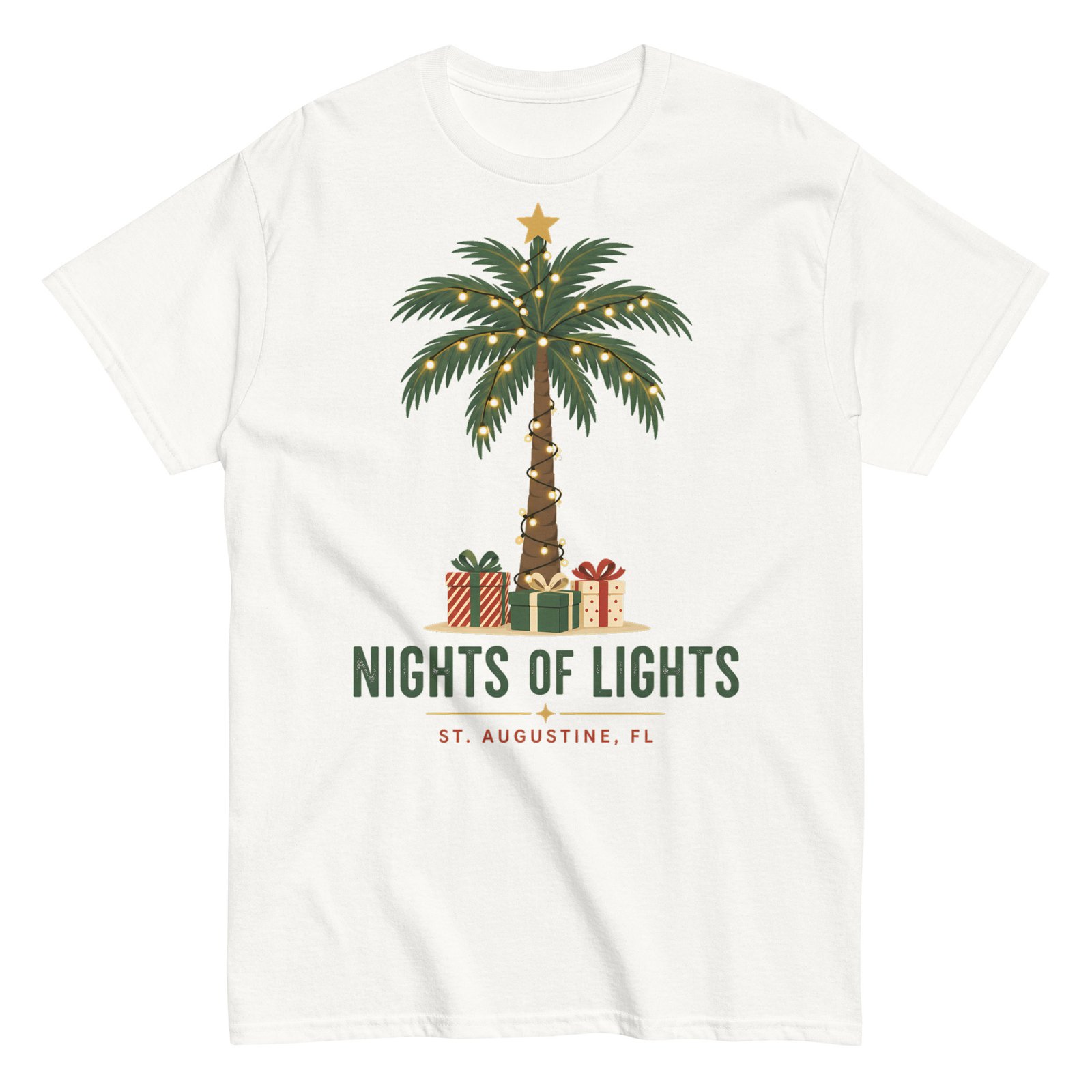 Nights of Lights Clear Palm Presents Unisex classic tee