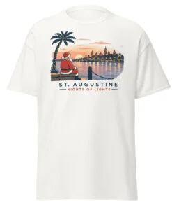 Nights of Lights Santa Bayfront Unisex classic tee