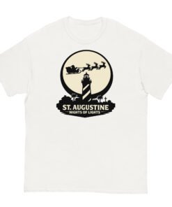 Lighthouse Santa Flying Unisex classic tee - Image 11