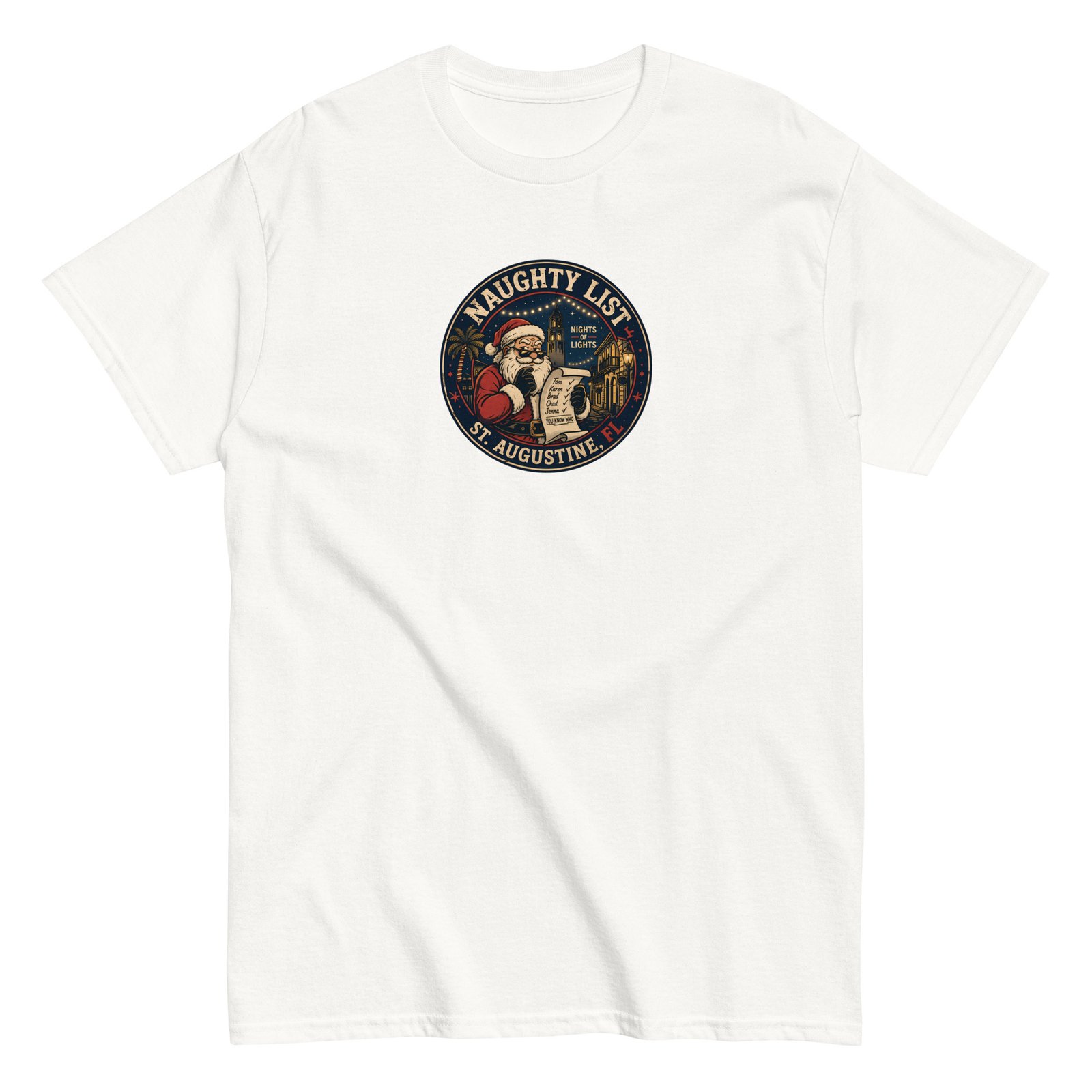 Naughty List Badge Unisex classic tee - Image 8