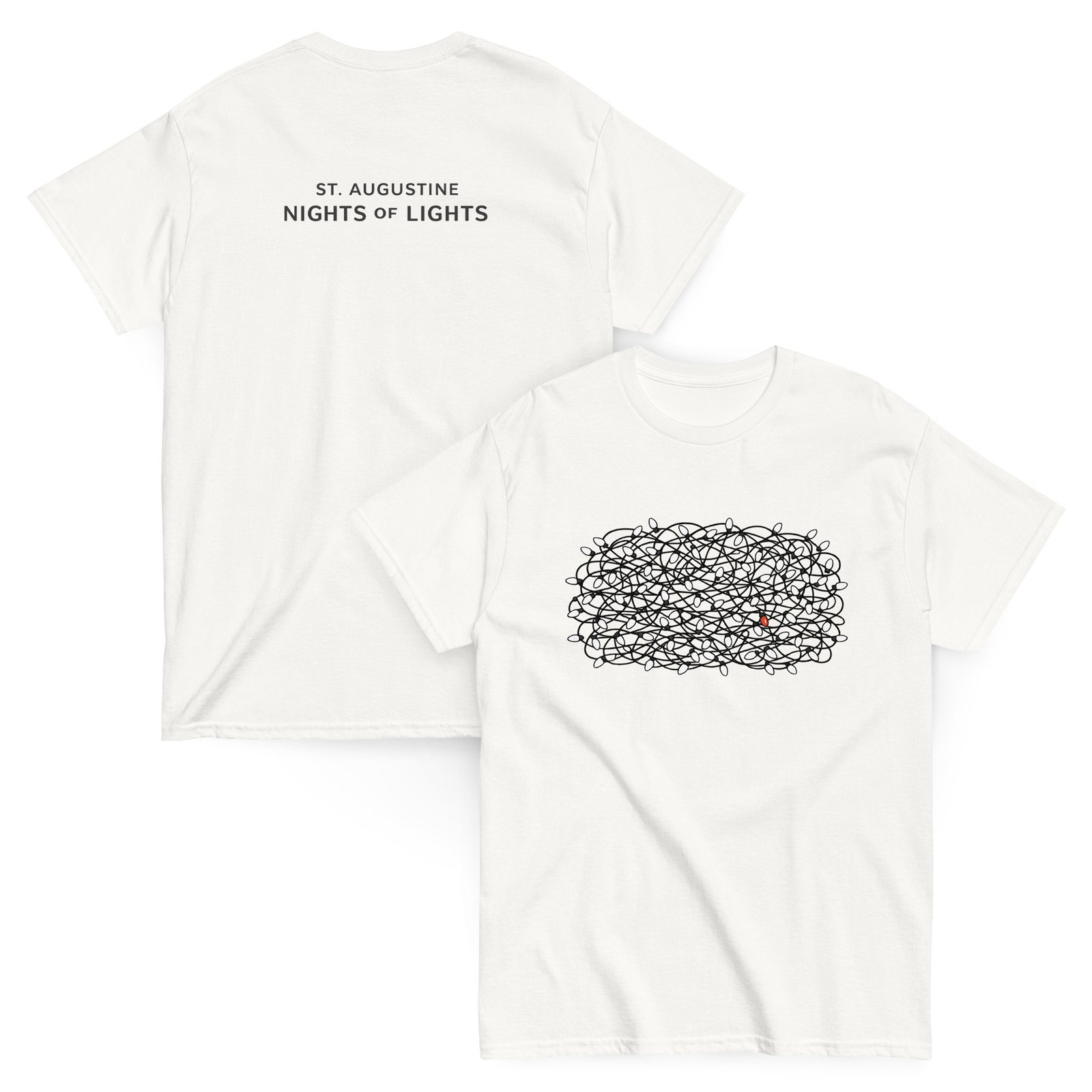 St. Augustine Nights of Lights Tangle Unisex classic tee - Image 12