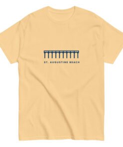 St. Augustine Beach Pier Line Unisex tee - Image 6