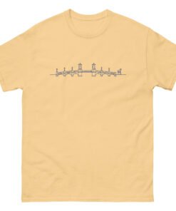 Bridge of Lions Lineart Unisex tee - Image 6