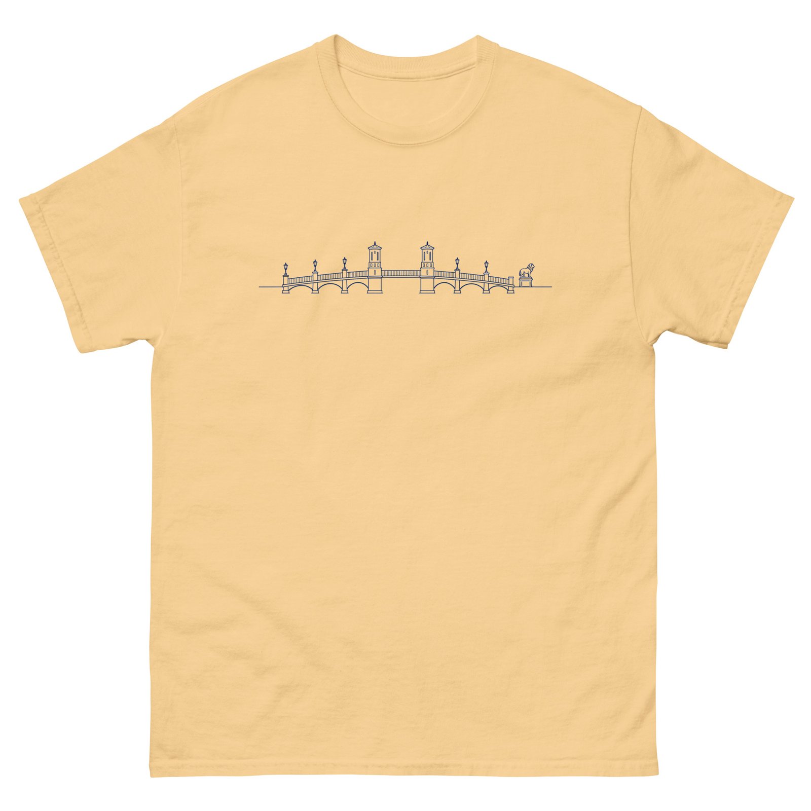 Bridge of Lions Lineart Unisex tee - Image 6