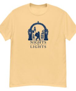Nights of Lights Santa Walking Unisex tee - Image 6