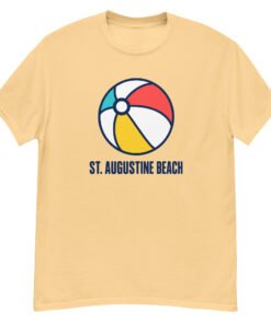 St. Augustine Beach Ball Unisex classic tee - Image 6