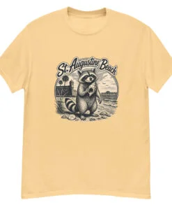 Raccoon St. Augustine Beach Unisex classic tee