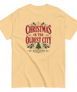 Alternative view of Christmas in the Oldest City Unisex classic tee