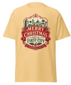 Merry Christmas First City Unisex classic tee - Image 3
