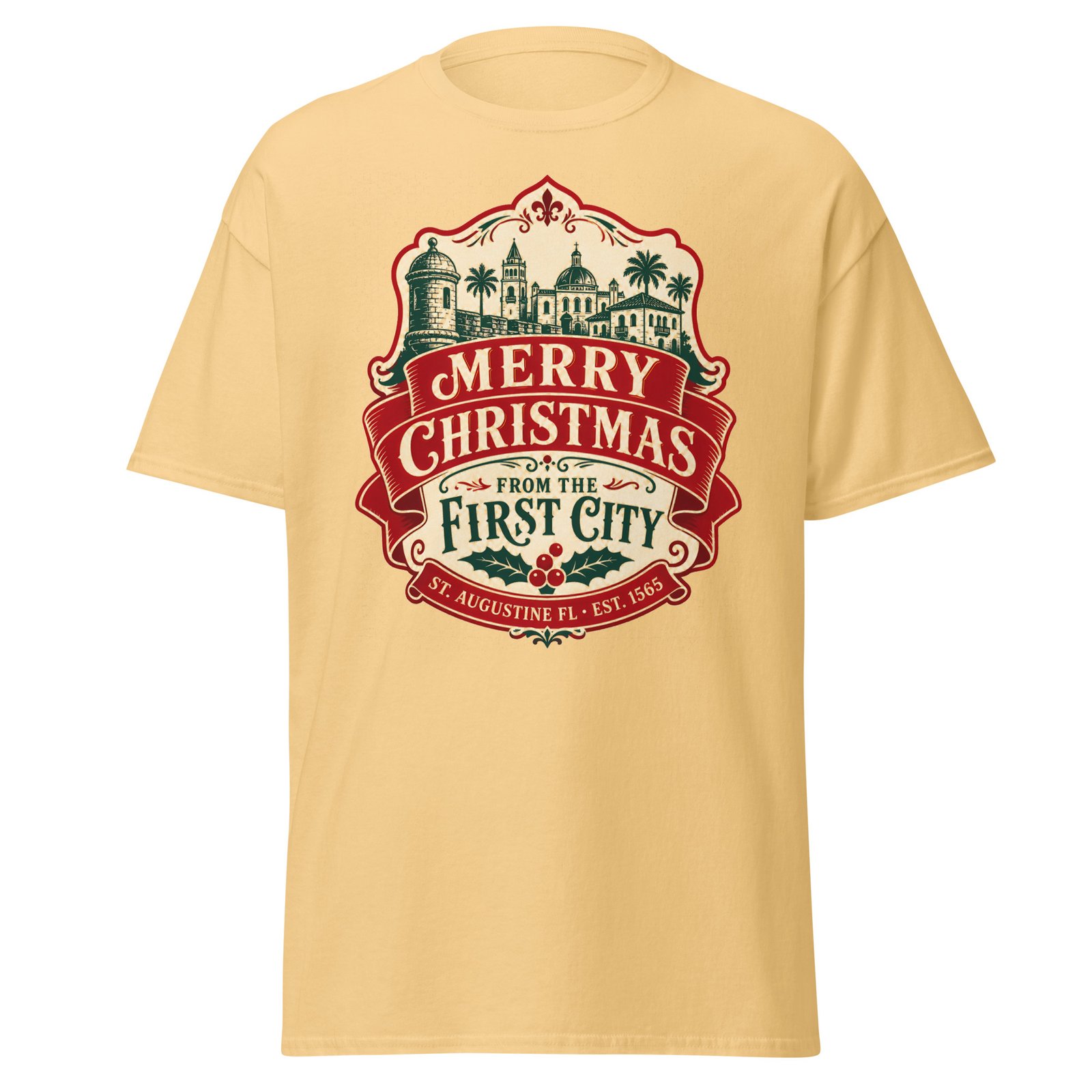 Merry Christmas First City Unisex classic tee - Image 3