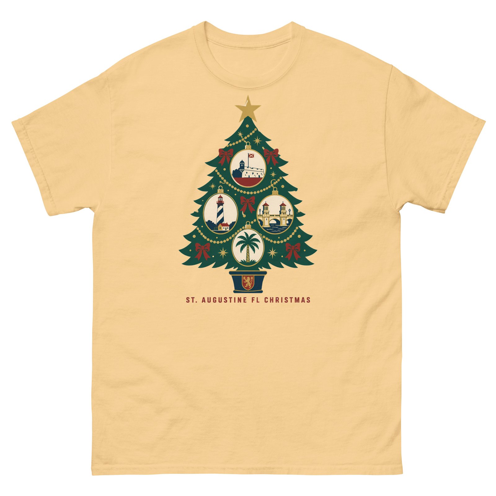 St. Augustine Christmas Tree Unisex classic tee - Image 5
