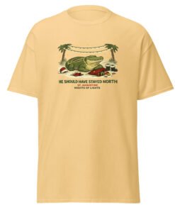 Should Have Stayed North Unisex classic tee - Image 8
