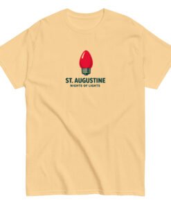 St. Augustine Nights of Lights Red Bulb Unisex classic tee - Image 12