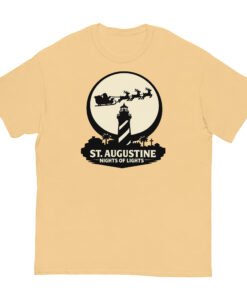 Lighthouse Santa Flying Unisex classic tee