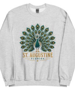 St. Augustine Peacock Unisex Sweatshirt - Image 4